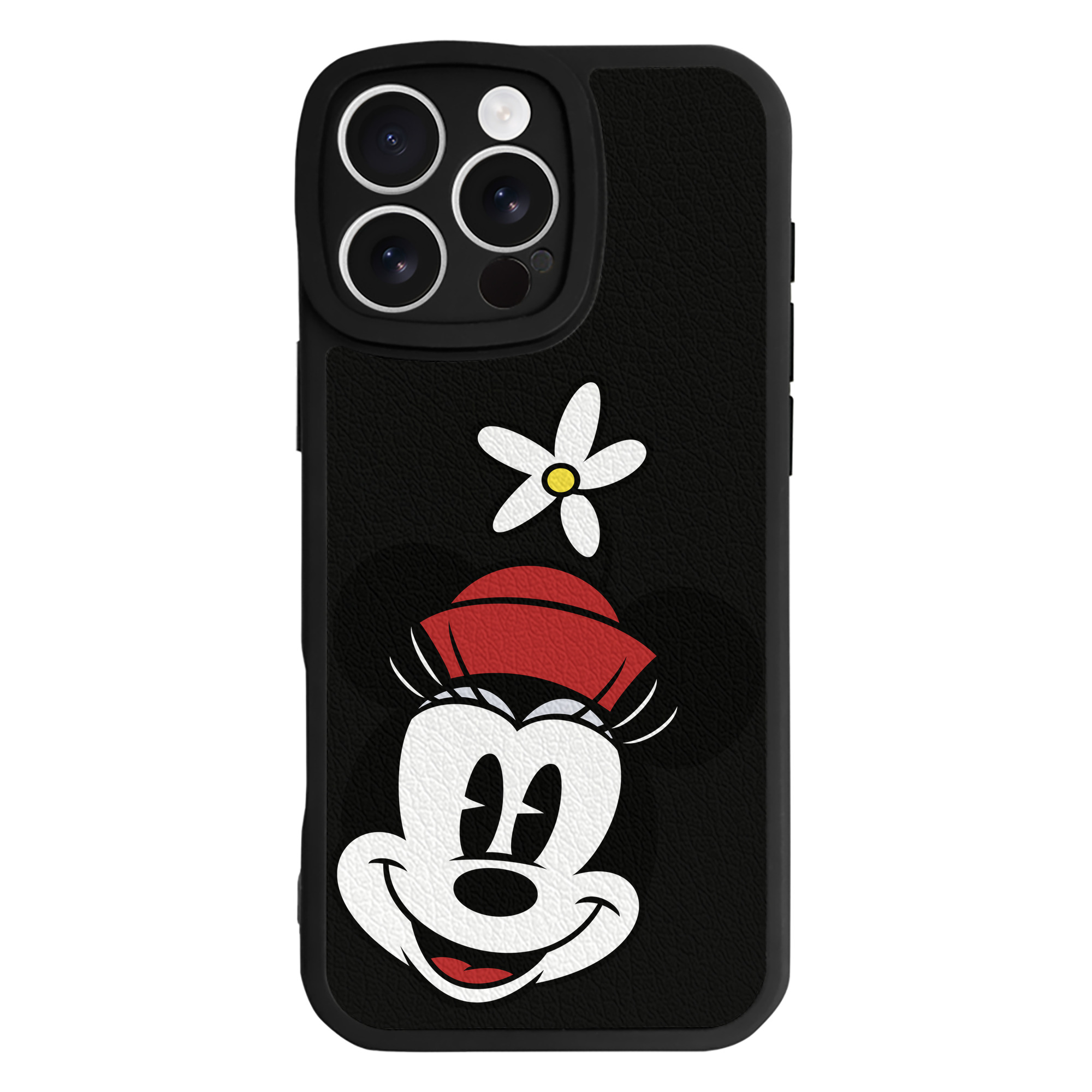 （画像用） ミッキーマウス Mickey Mouse 【iPhone 16シリーズ対応】シリコンスマホケース（レザー調） 材質：シリコン